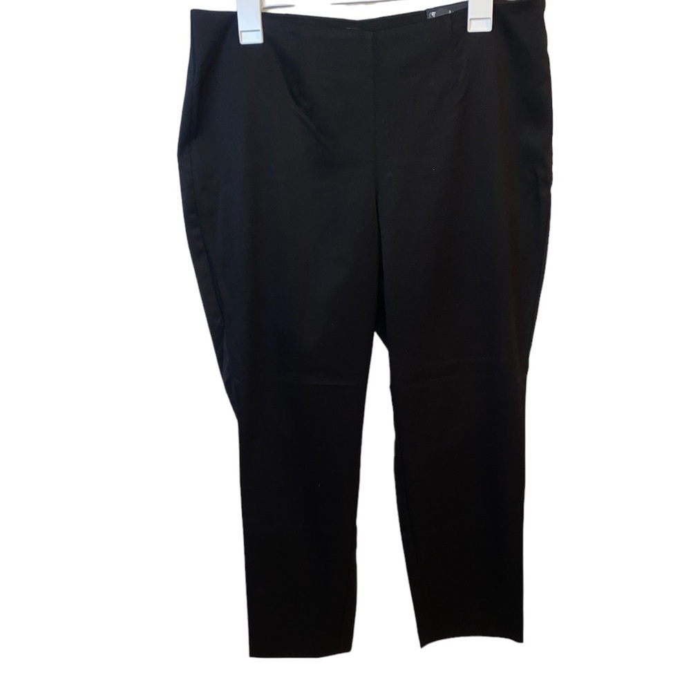 🆕 HARVE BENARD Women’s Classic Side Zip Ankle Length Black Trousers